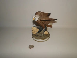 "Birds In Flight" Eagle on Log Americana Collection Royal Heritage 5 1/4" Tall  - Picture 1 of 6