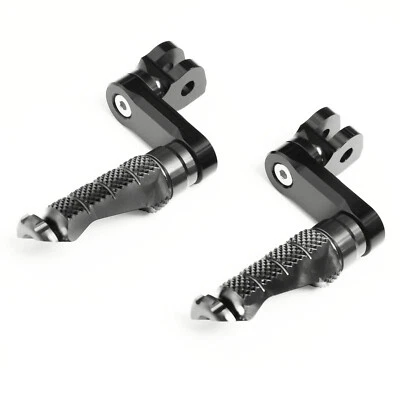 Black MCCP 40mm Extension Front Footpegs For Triumph Speed Twin 19-24 23 22 21 - Image 1 of 4