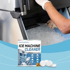 Ice Machine Cleaner Maker Descaler - 12/24 Pieces ACTIVE Tablets Clean B2Y4 - Picture 1 of 17
