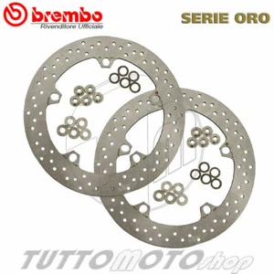 2 DISCHI FRENO ANT. BREMBO SERIE ORO 168B407D6 BMW R 1200 R DARK WHITE 2014 2015 - Foto 1 di 5