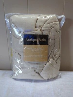 Cortina de panel de bolsillo de una varilla - satinado antiguo 84" × 50" Foto 1 de 2