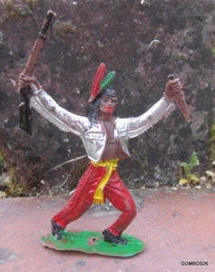 COMANSI FAR-WEST / FIGURINE INDIEN CARABINE ET POIGNARD NO JECSAN REAMSA - Imagen 1 de 6