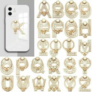 Buchstabe Diamant Handy Ring Halter Finger 360° drehbar Ständer Buchse Halterung Handy - Bild 1 von 38