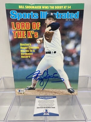 ROGER CLEMENS Signed Sports Illustrated 5/12/86 No Label Auto BECKETT (BAS) - Image 1 of 4