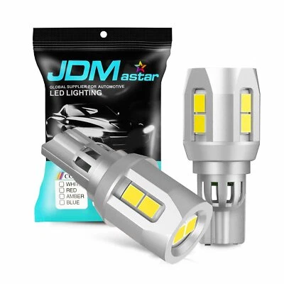 JDM ASTAR 2x 921 T10 High Power LED 6000K White Backup Reverse Light Bulbs 980LM - Image 1 of 4