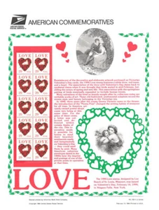 #435 29c Love Stamp #2815 USPS pannello francobolli commemorativi - Foto 1 di 1