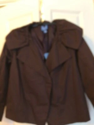 Simply Vera brown cotton jacket Women’s Size PS New With Tags - Image 1 of 4