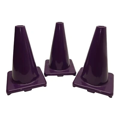 Lot of 3 MF Athletic 3625-Purple Colored Cone, 12in x 8.25in x 8.25in, Polyvinyl - Image 1 of 4