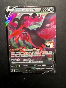 Pokemon Galarian Moltres V Prize / Play! Series 1 Stamped - TCG Card - 097/198 - Foto 1 di 2