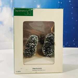 Department 56 Decorated Sisal Trees 4 Trees in Original Box NEW - Picture 1 of 7