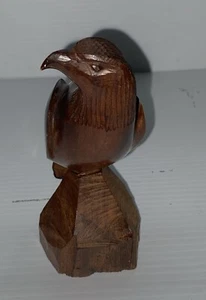 Scultura vintage intagliata a mano Falco, Hawk Eagle Bird of Prey alta 6 - Foto 1 di 24