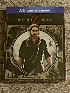 World War Z (Blu-ray, Limited Edition Steelbook, 2013 Brad Pitt Zombie Film) NEW - Picture 1 of 2