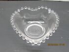 Vintage Imperial Glass Candlewick Heart Shaped Candy  Dish