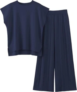 Women Sweater Sets Knit Vest Tops Elastic Waisted Pants 2 Piece Outfits - Picture 1 of 10