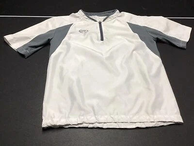 Chaqueta Pullover de Béisbol Rawlings Jaula de Bateo Juvenil XL Blanca Foto 1 de 4
