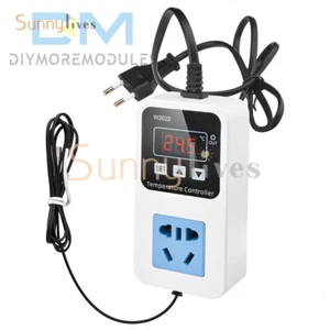 W2022 Regolatore di Temperatura 110-220V Presa di Controllo Termostato con Sensore NTC - Foto 1 di 26