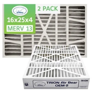  Trion 272649-13-205 - (2 Pack) 16" x 25" x 4.3" Honeywell Replacement, MERV 13 - Picture 1 of 10