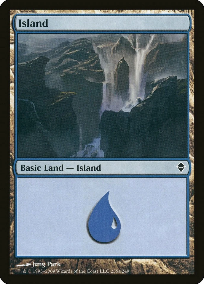 Island (235a Intro) Zendikar NM Basic Land MAGIC THE GATHERING CARD ABUGames - Image 1 of 1
