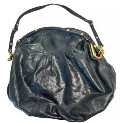 Steven By Steve Madden Black Leather Hobo Bag Foto 1 de 4