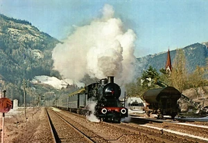 LOCOMOTIVA a VAPORE F.S. - Treno Fortezza San Candido - Ediz. Ferro - T073 - Picture 1 of 2