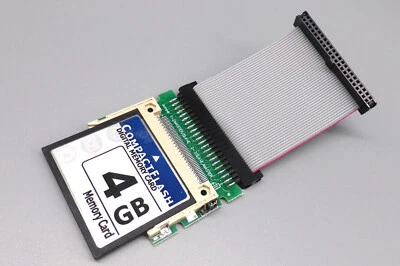 CF Compact Flash zu 2.5" 44Pin, 2mm,IDE Converter/Adapter CF-IDE+Kabel+Karte 4GB - Bild 1 von 2