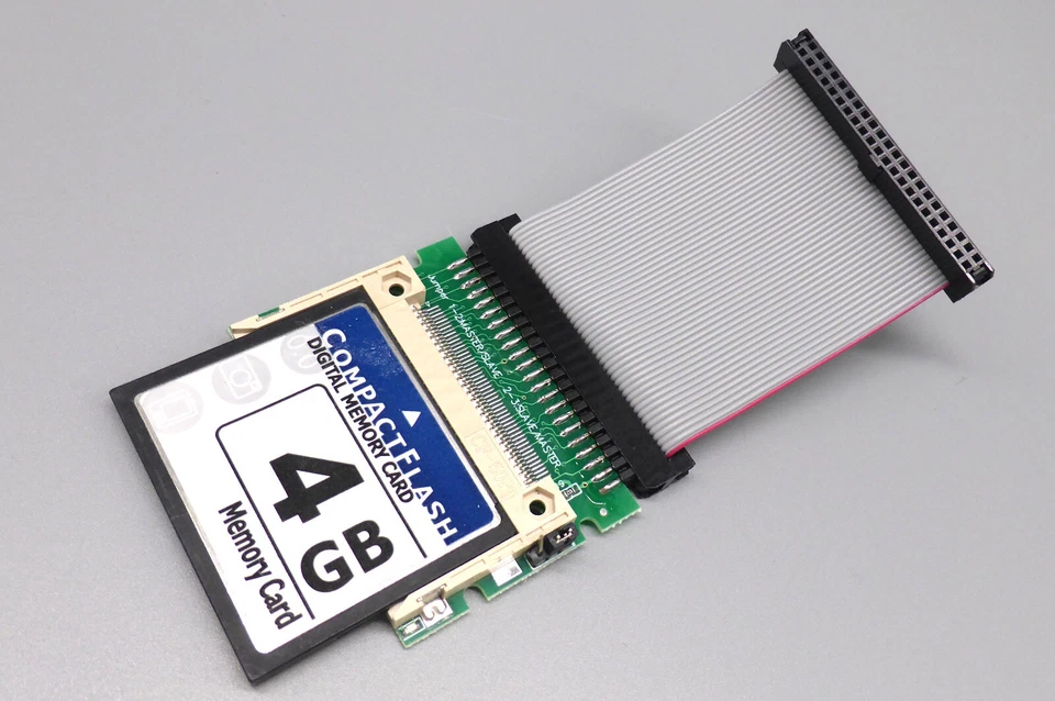 CF Compact Flash zu 2.5" 44Pin, 2mm,IDE Converter/Adapter CF-IDE+Kabel+Karte 4GB - Bild 1 von 2