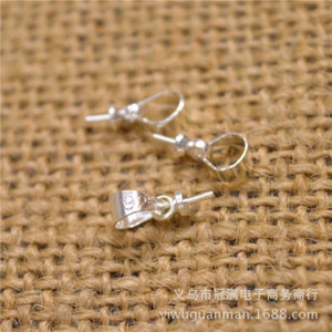 50PCS 925 Silver plated Eye Pins Pendant Connector for DIY Making Jewelry - Picture 1 of 12