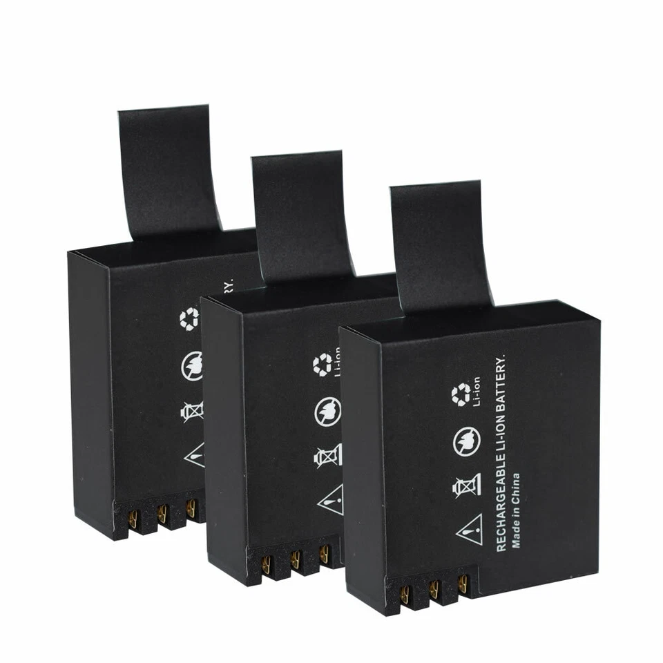 3x battery for Rollei Actioncam 220, 300, 300 Plus 310 330, 372, 415, 416 SJ4000 - image 1 of 4