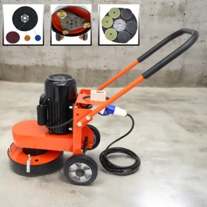 220V Hand-push Concrete Floor Grinder Polishing Sander Restore Old Ground 4KW - Picture 1 of 24