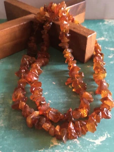 Collier en Perles d' Ambre Baltique - Picture 1 of 5
