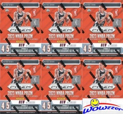 (6) 2023 Panini PRIZM WNBA Basketball EXCLUSIVE Sealed Blaster Box-ICE PRIZMS! - Image 1 of 2