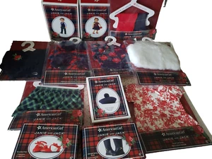 NEW American Girl Janie and Jack 12 Pce Set Toile Tartan Beret Boots Shoe Outfit - Picture 1 of 11