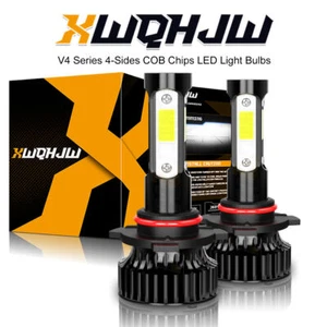 4-Sides 9005 HB3 LED Headlight Bulbs High Beam 6000K Bright White Conversion Kit - Imagen 1 de 12