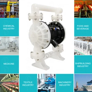 Air-Operated Double Diaphragm Pump 37GPM 1.5 inch Inlet & Outlet Waste Oil Water - Picture 1 of 13
