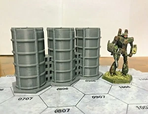 BattleTech/CityTech - Edificio Mapscale - tanques de combustible 3 hexadecimales - Imagen 1 de 2