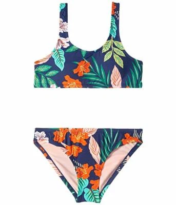 Maiô Hobie feminino azul selva floral bralette hipster duas peças tamanho 10 US$ 155 - Imagem 1 de 2