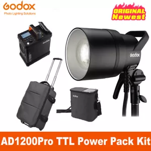Godox AD1200Pro 1200 Pro 1200Ws 2.4G TTL HSS Outdoor Flash Light Power Pack Kit - Picture 1 of 8
