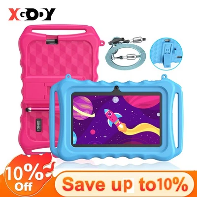 2025 Neuest 7 Zoll Kids Tablet 2GB+32GB Android 12 Tablet 3500mah WiFi Kamera - Bild 1 von 4