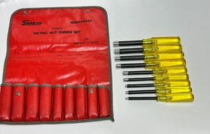 Snap-On Tools USA NDM1090AK 9pc Metric Nut Driver Set, Amber Handle w/ Kit Bag - Picture 1 of 16
