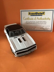 1/18 Scale EXACT DETAIL 1968 CAMARO RS SS 396 Black Vinyl Top - Picture 1 of 11
