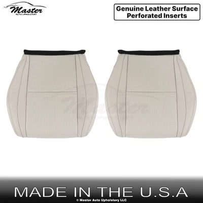 2007-2015 Fits Mazda CX-9 Genuine Leather Front Bottom Replacement Covers Sand - Image 1 of 4