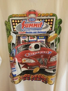 NHRA DRAG RACING OFFICAL 2009 SUMMIT RACING NATIONALS T- SHIRT SIZE XL - Picture 1 of 4