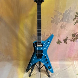 Hot Sale Factory Glossy Dimebag Darrell, The Dean From Hell,Blue Electric Guitar - Picture 1 of 12