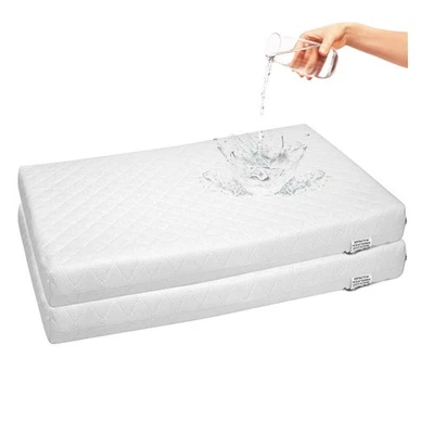 Baby Bassinet Cradle Mattress Rectangular 3 IN DEEP 2-PACK *12 SIZES* Waterproof - Image 1 of 4