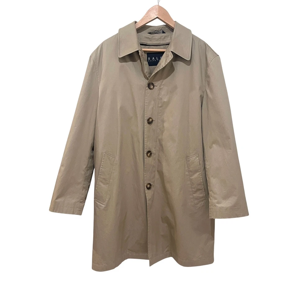  Gabardina Ralph Lauren para hombre color caqui forro extraíble talla pequeña Foto 1 de 4