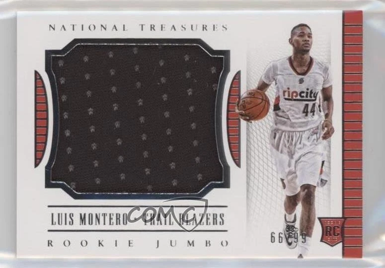 2015-16 Panini National Treasures Rookie Jumbo Materials /99 Luis Montero #19 RC - Image 1 of 2