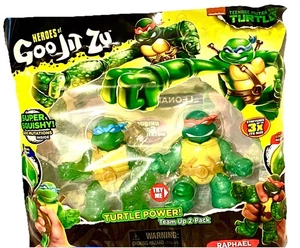 Teenage Mutant Ninja Turtles Confezione da 2 Heroes of Goo Jit Zu Stretchy Heroes - Foto 1 di 5
