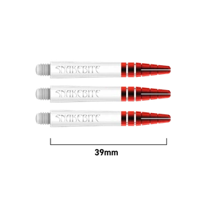 Red Dragon Peter Wright Snakebite Logo Nitro Ionic Intermediate Dart Shafts - Bild 1 von 2