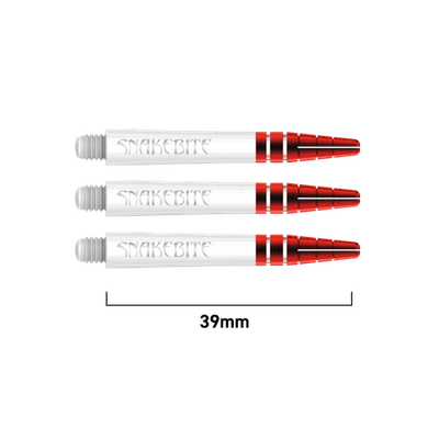 Red Dragon Peter Wright Snakebite Logo Nitro Ionic Intermediate Dart Shafts - Image 1 of 2