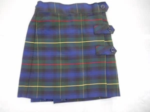Niñas R/K Verde Cuadros Caja Plisada Kilt Estilo Uniforme Skort Reg.&1/2 Talla 3 y 16 1/2 - Imagen 1 de 5